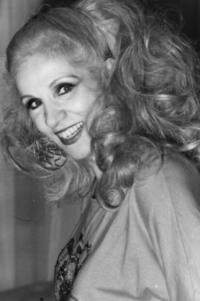 Sabah, cantante y actriz árabe, en 1987.