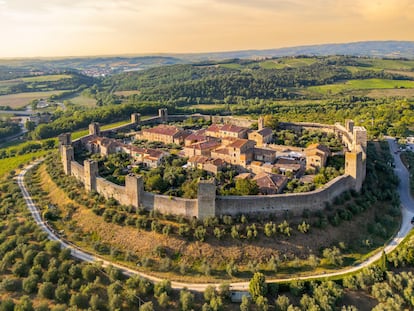 Monteriggioni, en la Toscana.