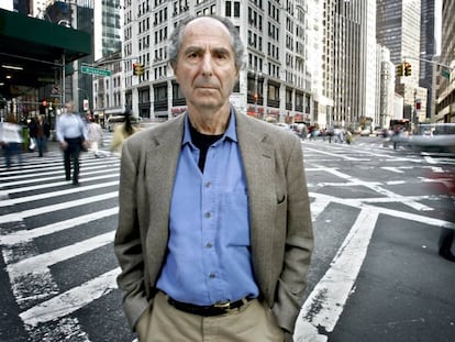 Philip Roth fotografiado en Nueva York.