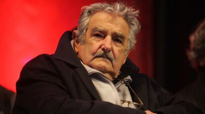 José Mujica durante un acto de final de campaña el pasado año.