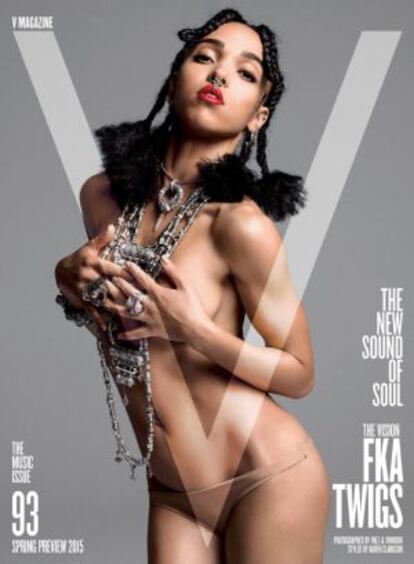 La cantante, en la portada de la revista 'V'.