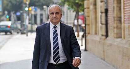 Rafael Blasco a su llegada al Tribunal Superior de Justicia para declarar como imputado en septiembre pasado.