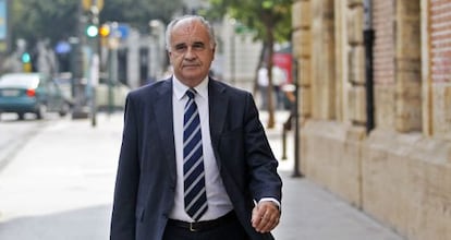 Rafael Blasco a su llegada al Tribunal Superior de Justicia para declarar como imputado en septiembre pasado. 