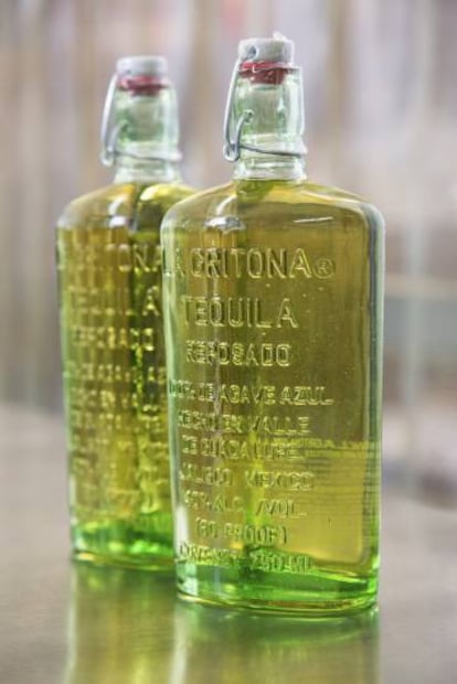 Tequila La Gritona, marca para la que trabaja Melly Barajas.