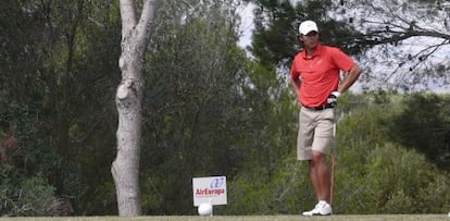 Nadal, en el Open de Golf de Baleares.