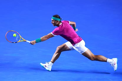 Rafael Nadal en un partido del Abierto de Acapulco, el pasado 25 de febrero.