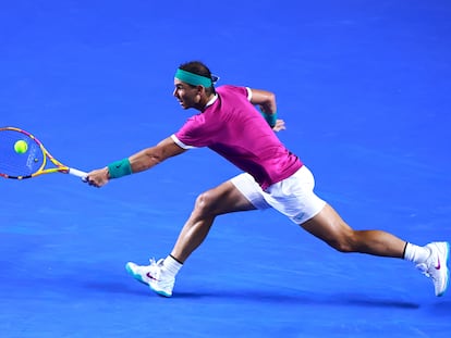 Rafael Nadal en un partido del Abierto de Acapulco, el pasado 25 de febrero.