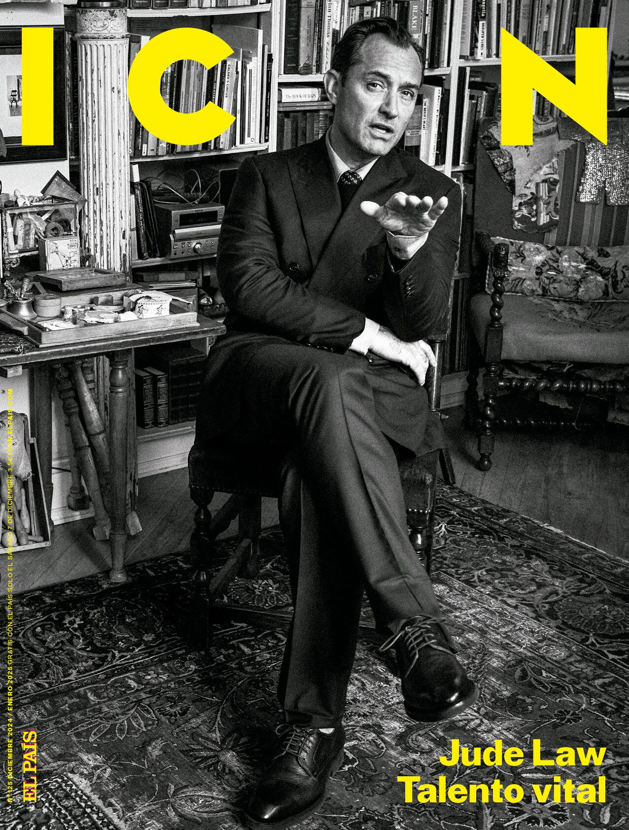 Jude Law, en la portada de ICON de diciembre