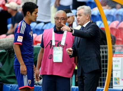 Aguirre, durante un partido de la &uacute;ltima Copa de Asia.