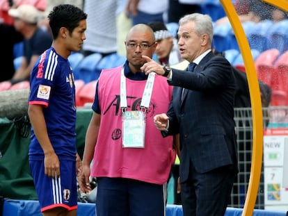 Aguirre, durante un partido de la &uacute;ltima Copa de Asia.