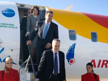 El primer vuelo de Air Nostrum que conecta Almería y Sevilla