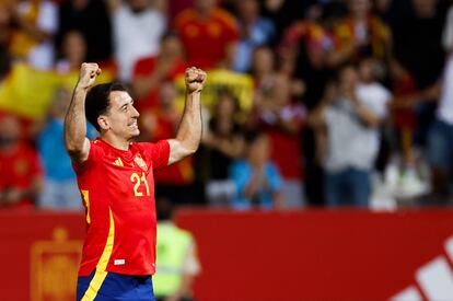 Mikel Oyarzabal, autor de tres goles en el amistoso de España contra Andorra, capitan de la Real Sociedad y uno de los cinco jugadores del conjunto donostiarra en la Eurocopa con la Roja.