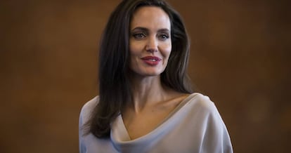 Angelina Jolie, durante la conferencia.