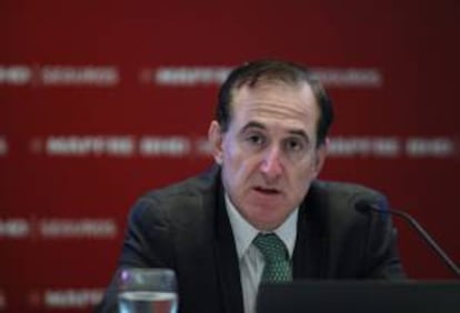 El presidente de la aseguradora española Mapfre, Antonio Huertas. EFE/Archivo