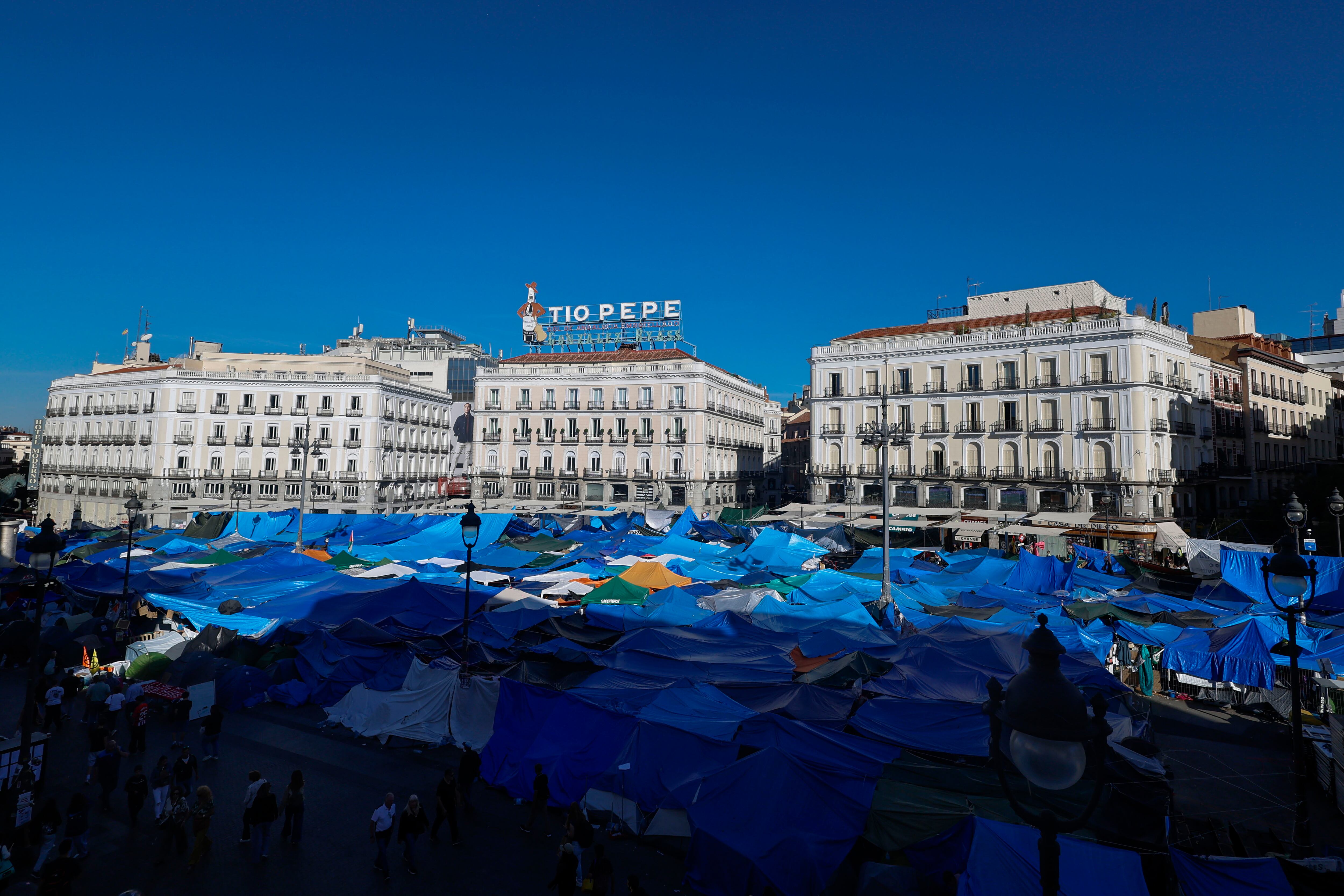 El Gobierno de Ayuso insiste en que la acampada en Sol esconde “grupos radicales asociados a entidades terroristas”