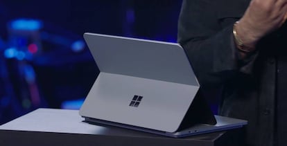 El nuevo portátil de Microsoft Surface Laptop Studio.
 
 