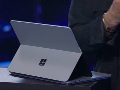 El nuevo portátil de Microsoft Surface Laptop Studio.
 
 