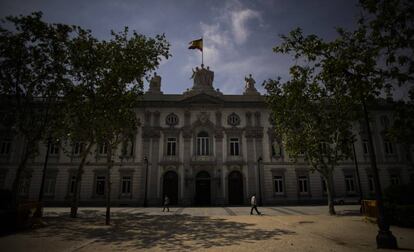  Fachada del Tribunal Supremo en Madrid.