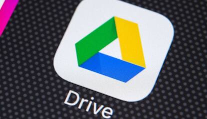 Logotipo de Google Drive fondo negro