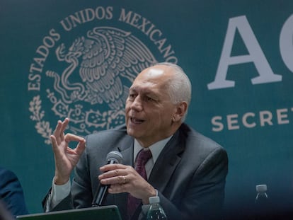 Francisco Javier Trujillo durante una conferencia de prensa en 2019.