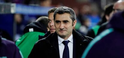 Valverde, en el último duelo ante el Alavés.