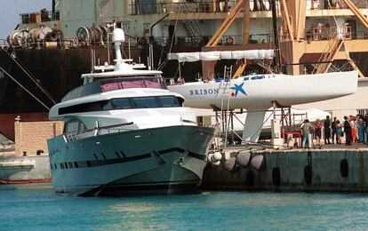 The Fortuna yacht, which was given as a gift to King Juan Carlos. 