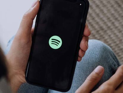 Spotify en un smartphone