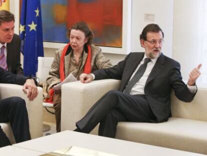 El presidente del Gobierno, Mariano Rajoy, se reúne con el ministro de Asuntos Exteriores de Rusia, Serguéi Lavrov.