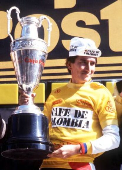 Lucho Herrera, vencedor en la Vuelta a España de 1987.