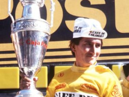 Lucho Herrera, vencedor en la Vuelta a España de 1987.