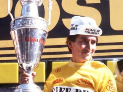 Lucho Herrera, vencedor en la Vuelta a España de 1987.