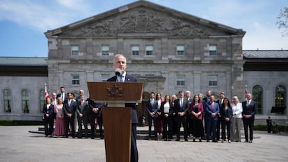Mark Carney, durante la presentación de su Gabinete.