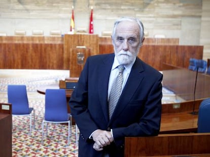 Luis de Velasco en la Asamblea de Madrid el pasado septiembre.