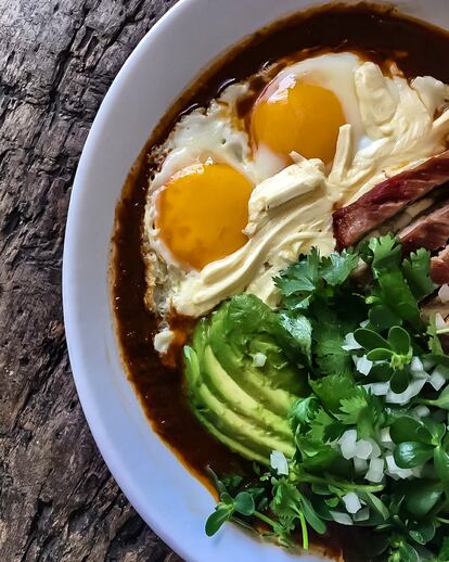 Huevos rancheros de Pancho Maíz, en una imagen proporcionada por el establecimiento.