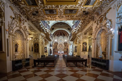 Interior de la iglesia de San Agustín, en Córdoba.