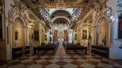 Interior de la iglesia de San Agustín, en Córdoba.