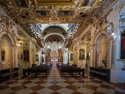 Interior de la iglesia de San Agustín, en Córdoba.