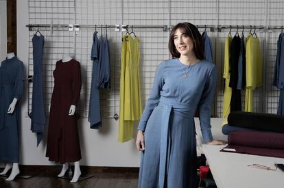 Samantha Cameron luce uno de sus vestidos, que van desde los 280 hasta los 470 euros.