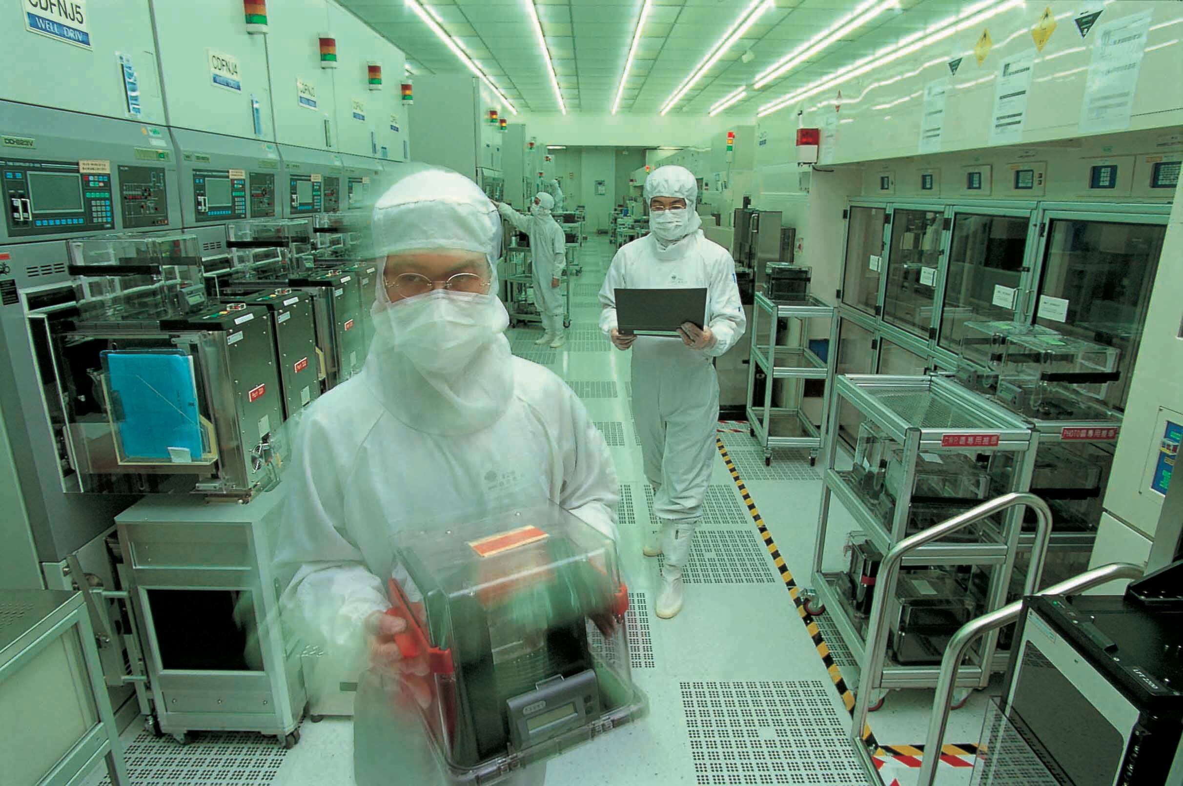 Fábrica de chips de TSMC.