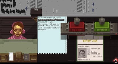 &#039;Papers, please&#039;, el multipremiado videojuego del dise&ntilde;ador Lucas Pope. 