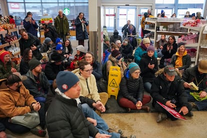 Protestas en Target contra el ICE en Minneapolis, Minnesota