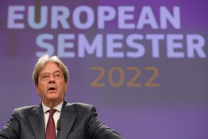 Paolo Gentiloni, comisario europeo de Economía, este lunes en Bruselas.