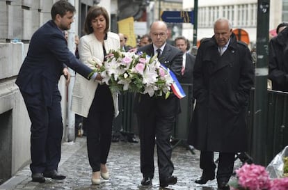 Cerimônia em memória às vítimas do atentado de Bruxelas.