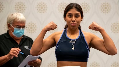 The Mexican boxer Jeanette Zacarías.