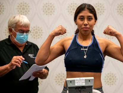 La boxeadora mexicana Jeanette Zacarías.