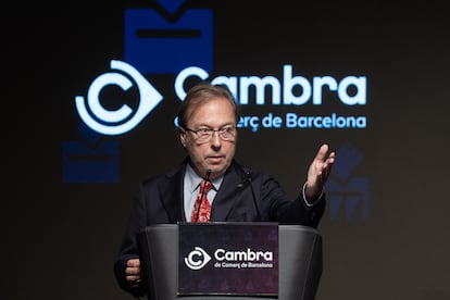 El nuevo presidente de la Cámara de Comercio de Barcelona, Josep Santacreu, este lunes.