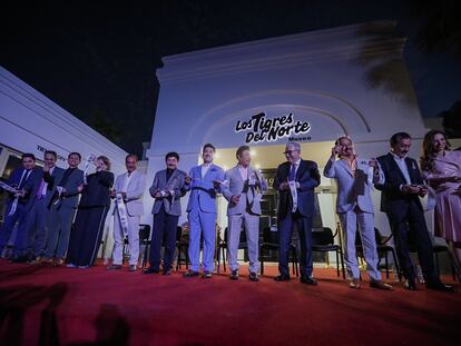 Los Tigres del Norte inauguran el museo del grupo musical en el municipio de Mocorito, el 8 de mayo de 2024.