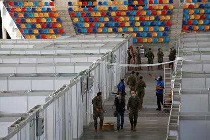 Field hospital in Sabadell, a city in the northeastern region of Catalonia.