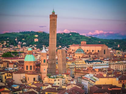 La ciudad medieval de Bolonia.