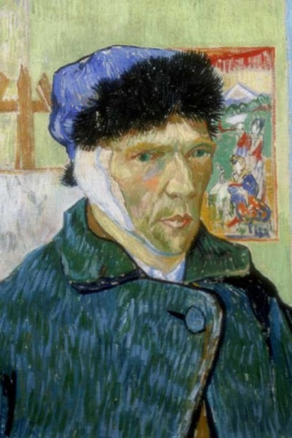 <i>Autorretrato</i>, de Vincent van Gogh (1853-1890), en el museo dedicado al pintor en Ámsterdam.